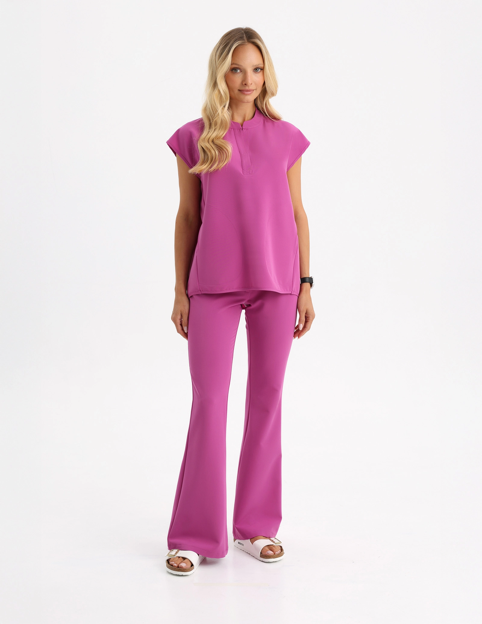 Pantaloni Medici Donna Flare - ELECTRIC PINK