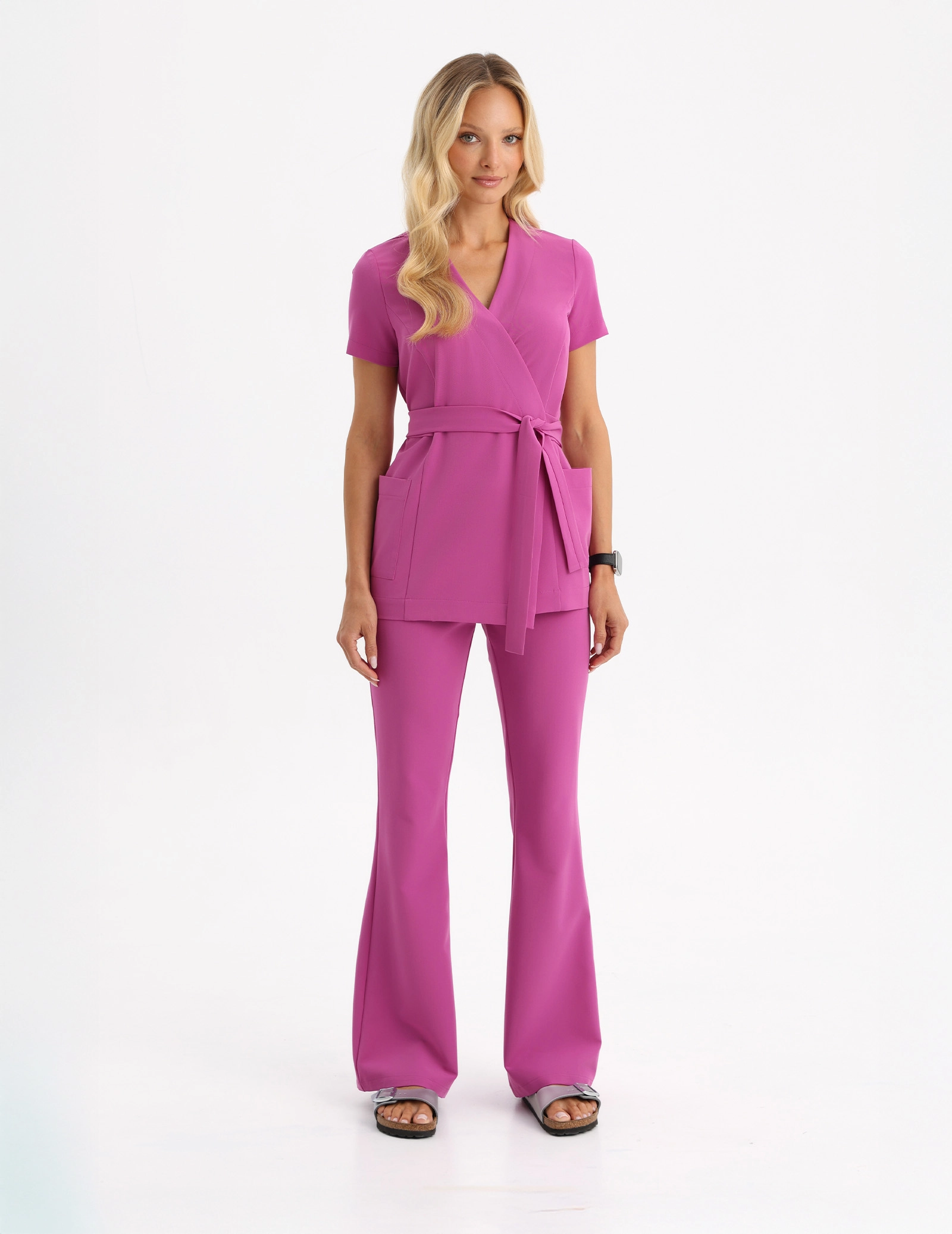 Pantaloni Medici Donna Flare - ELECTRIC PINK