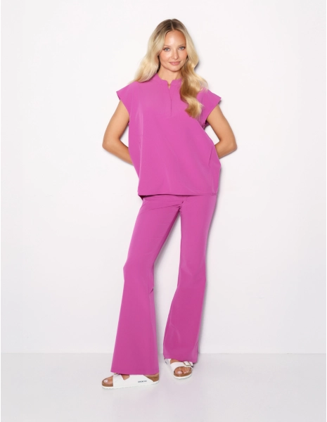 Pantaloni Medici Donna Flare - ELECTRIC PINK