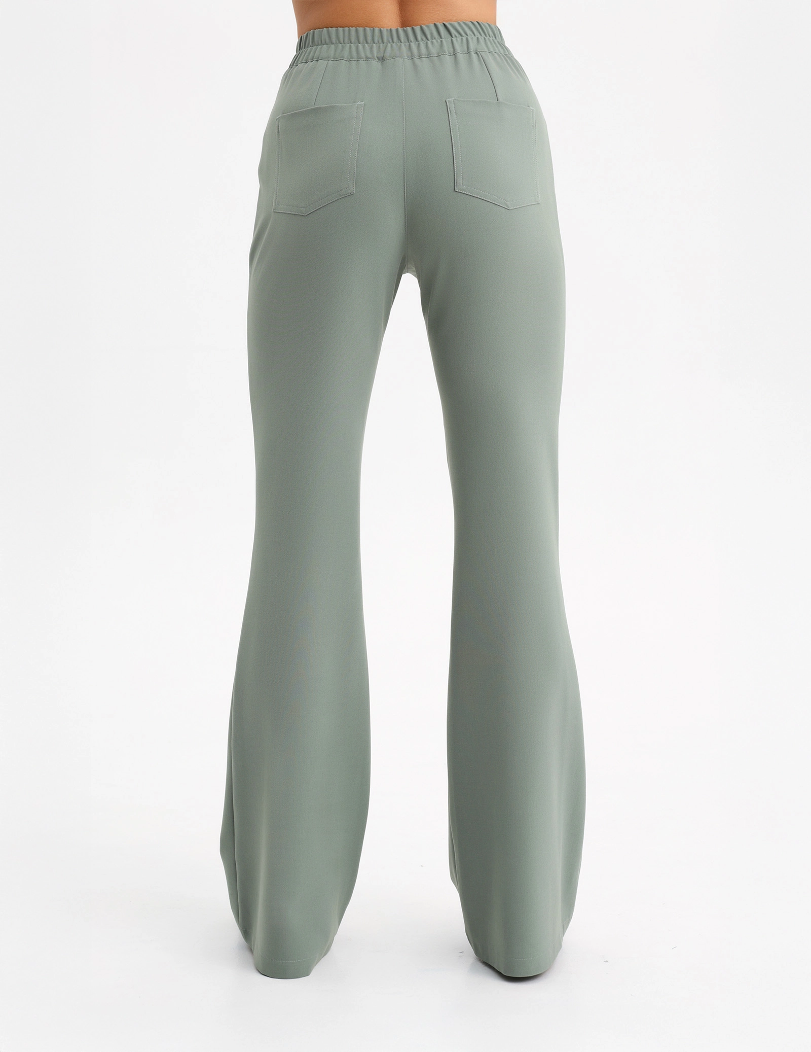 Pantaloni Medici Donna Flare - DUSTY GREEN