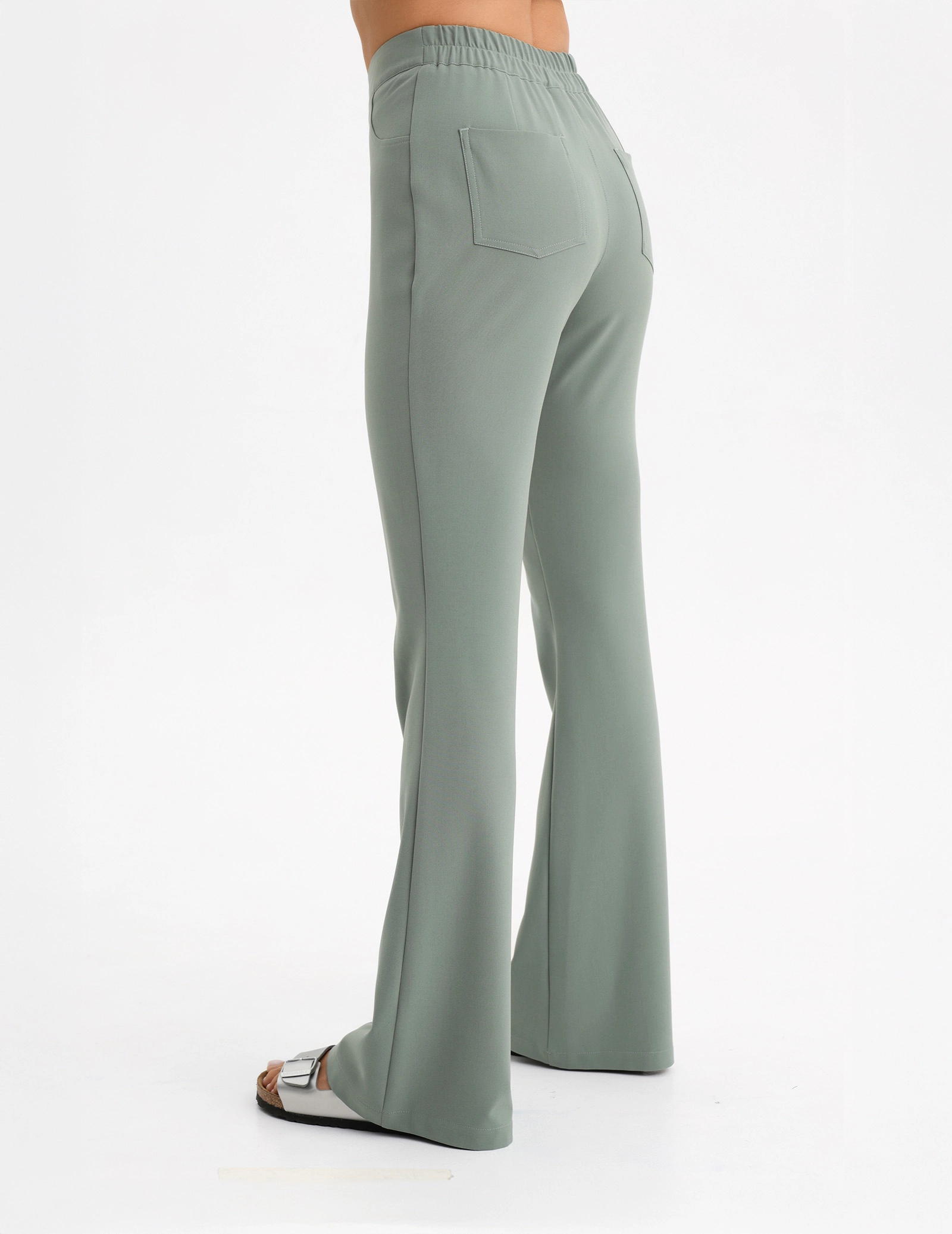 Pantaloni Medici Donna Flare - DUSTY GREEN