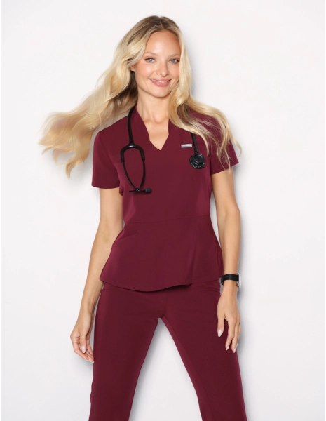 Casacca Medica Kori - BURGUNDY