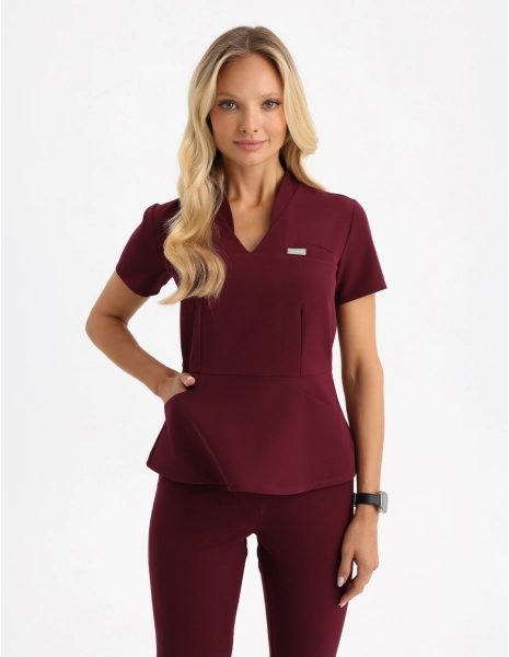 Casacca Medica Kori - BURGUNDY