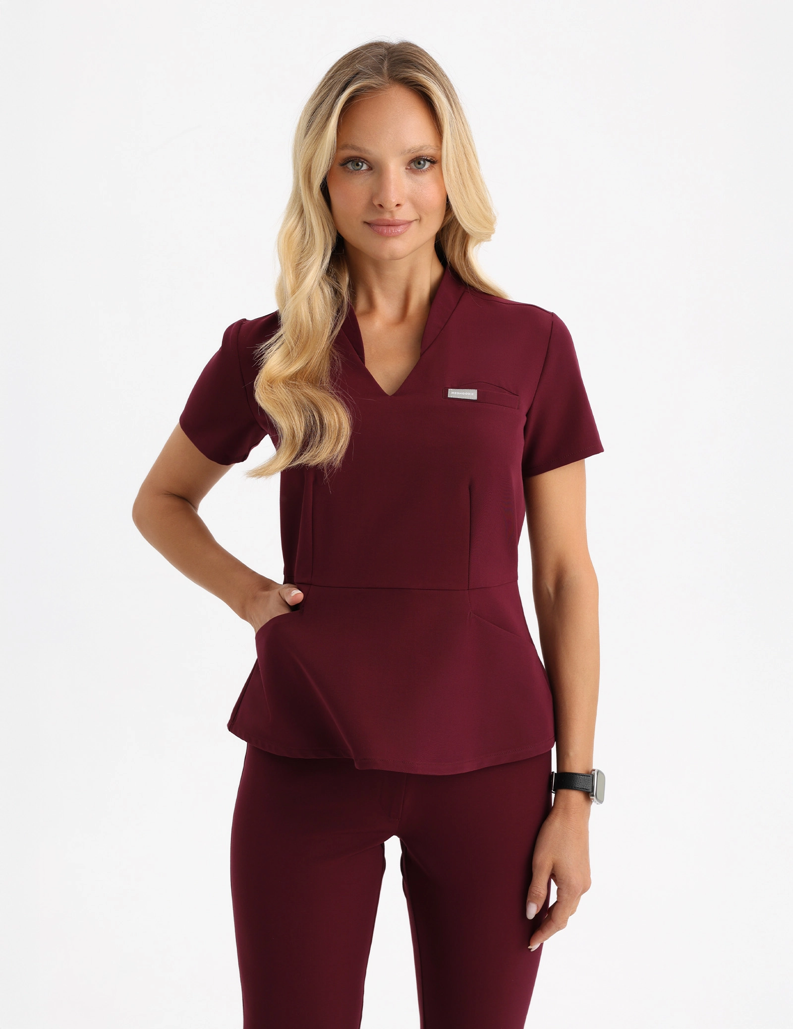 Casacca Medica Kori - BURGUNDY