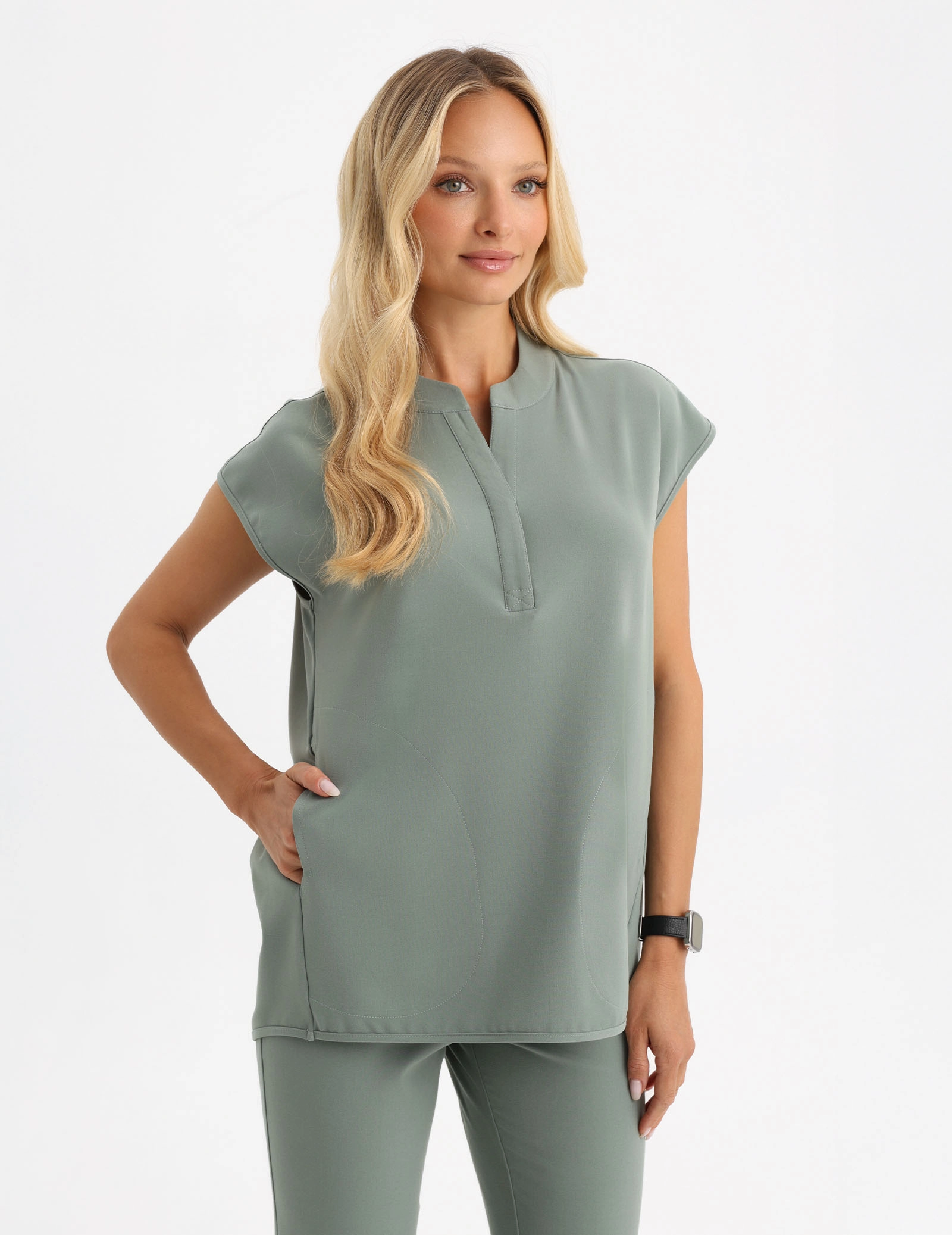 Casacca Medica Khloe - DUSTY GREEN