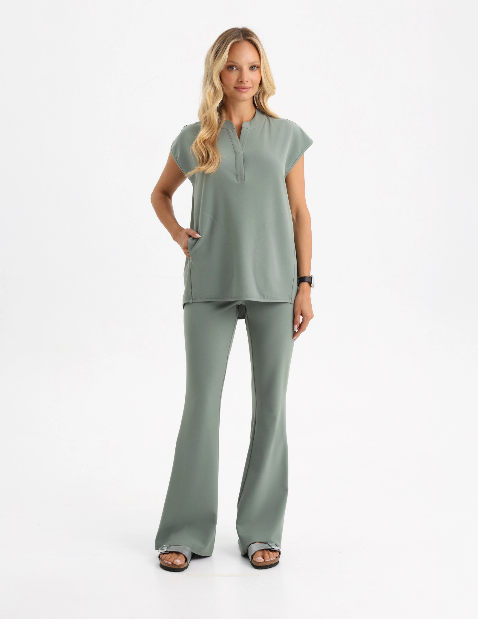 Casacca Medica Khloe - DUSTY GREEN