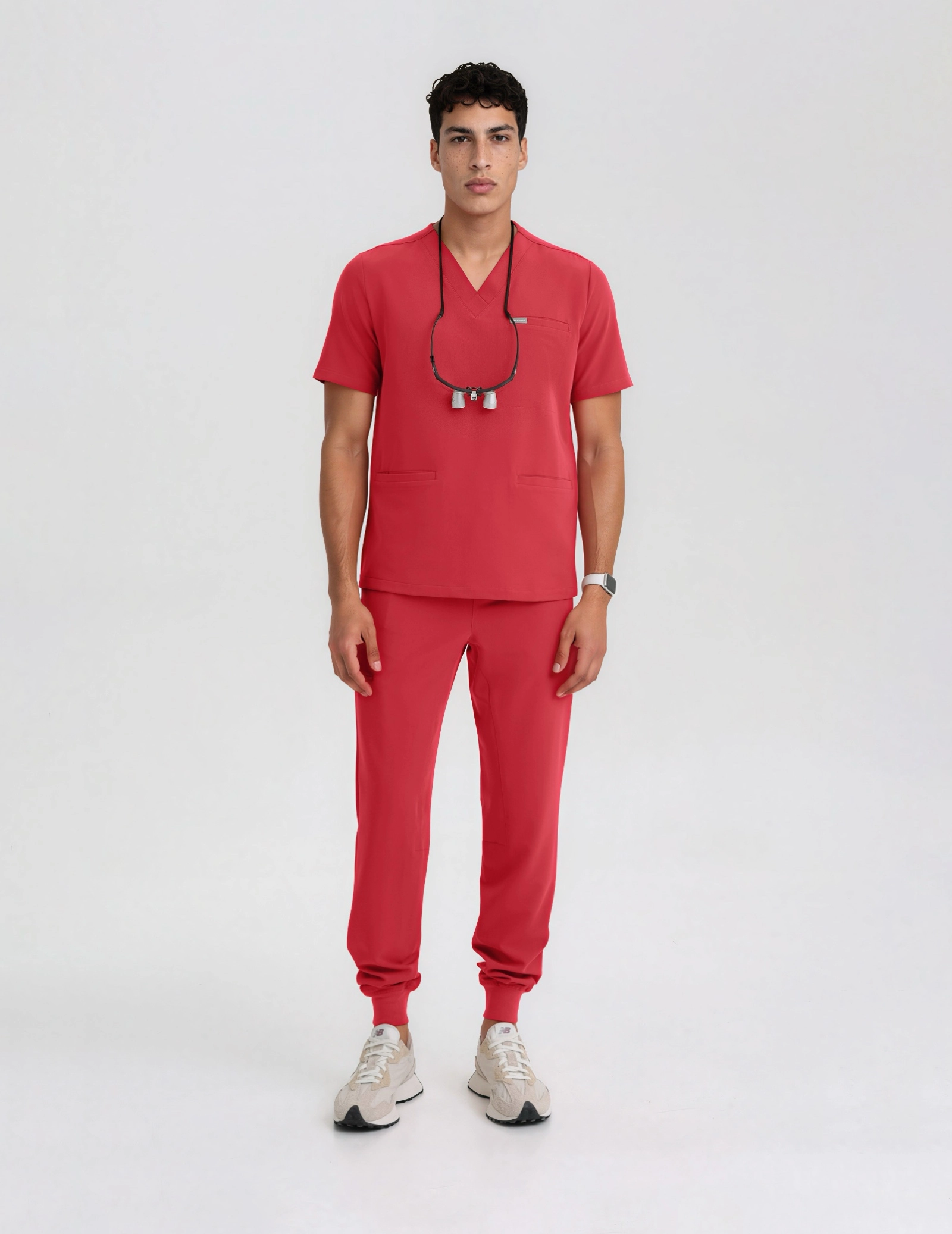 Pantaloni Medici Uomo Jogger - POP RED