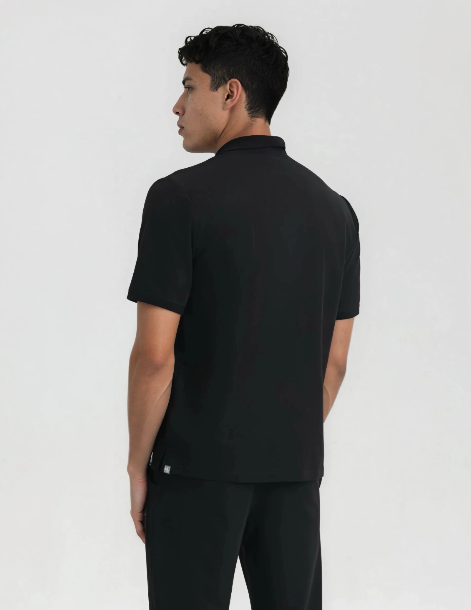 Casacca Medica Polo da Uomo - BLACK