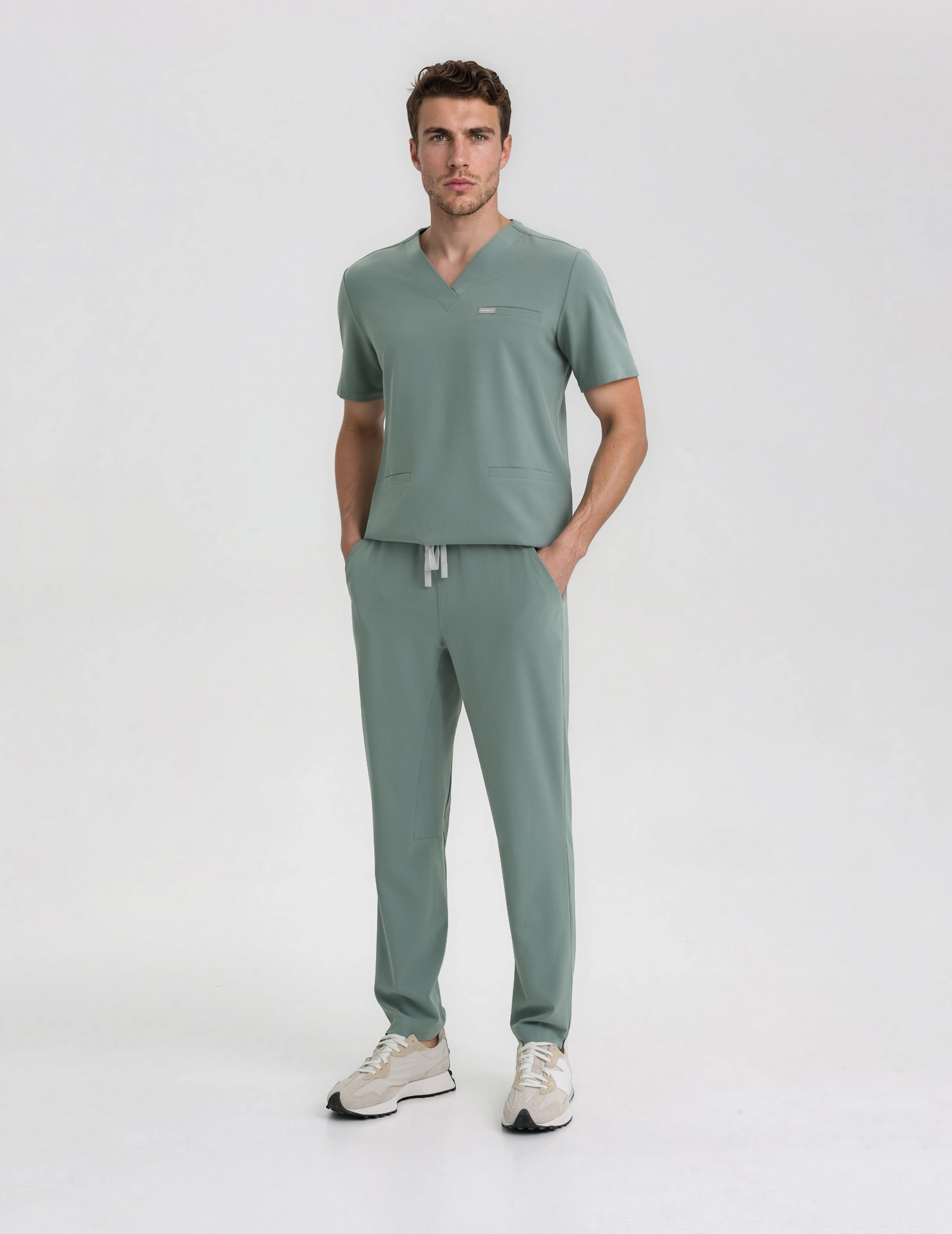 Pantaloni Medici Uomo Basic - DUSTY GREEN