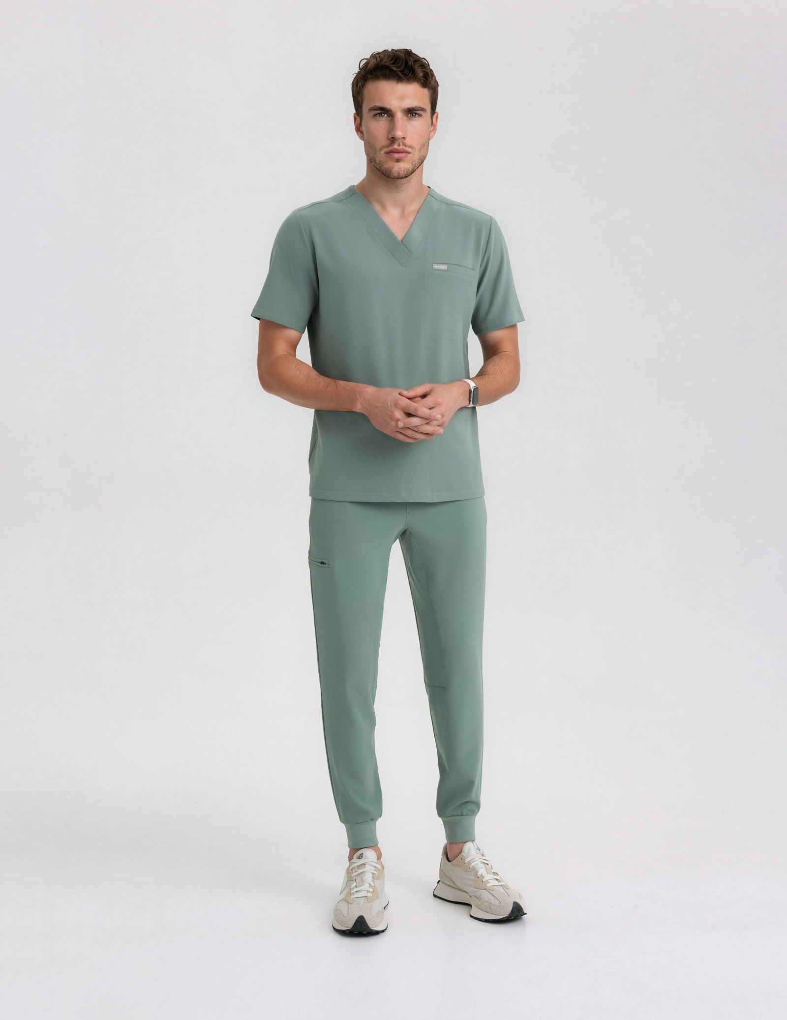 Pantaloni Medici Uomo Jogger - DUSTY GREEN