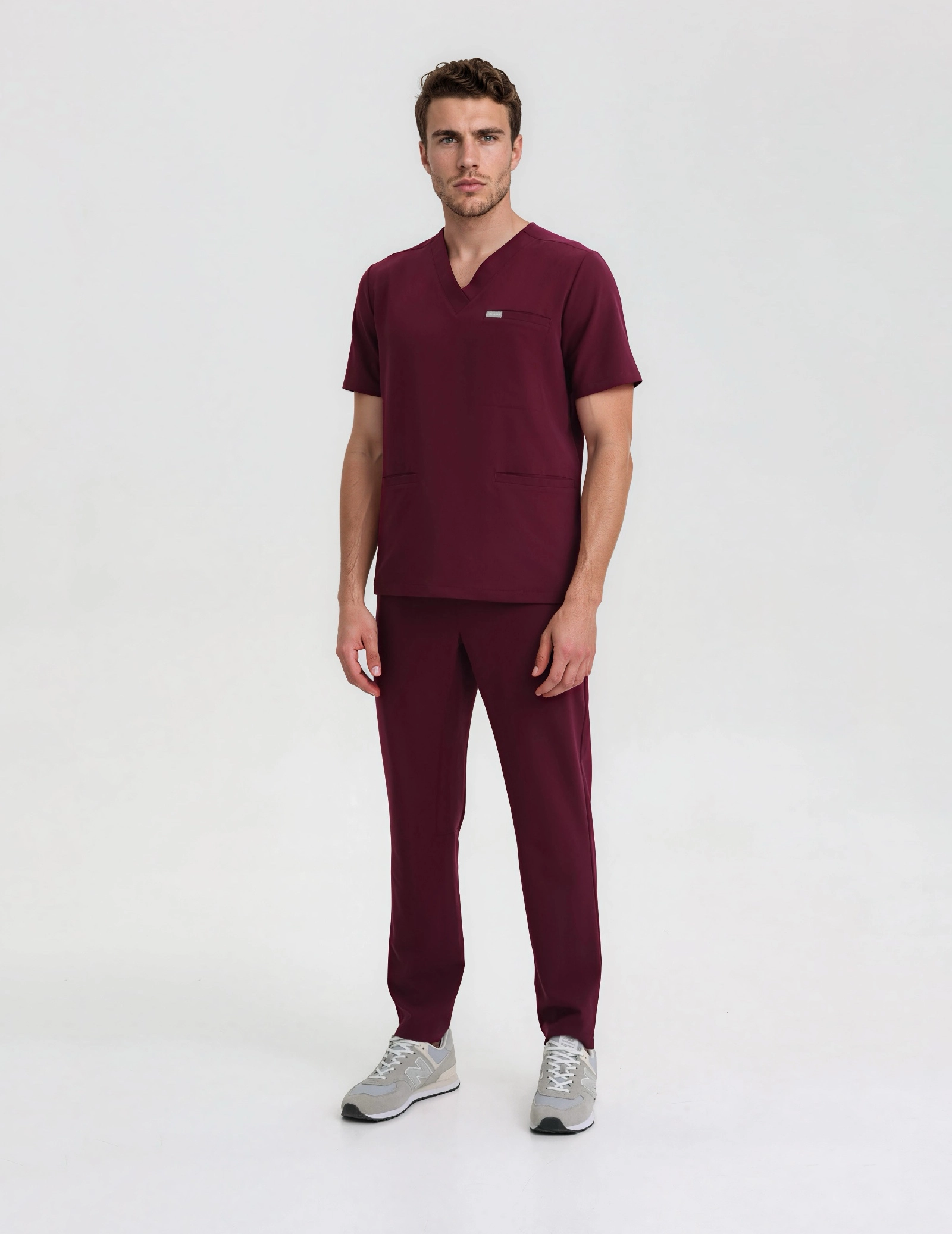 Casacca Medica Uomo Birbal - BURGUNDY