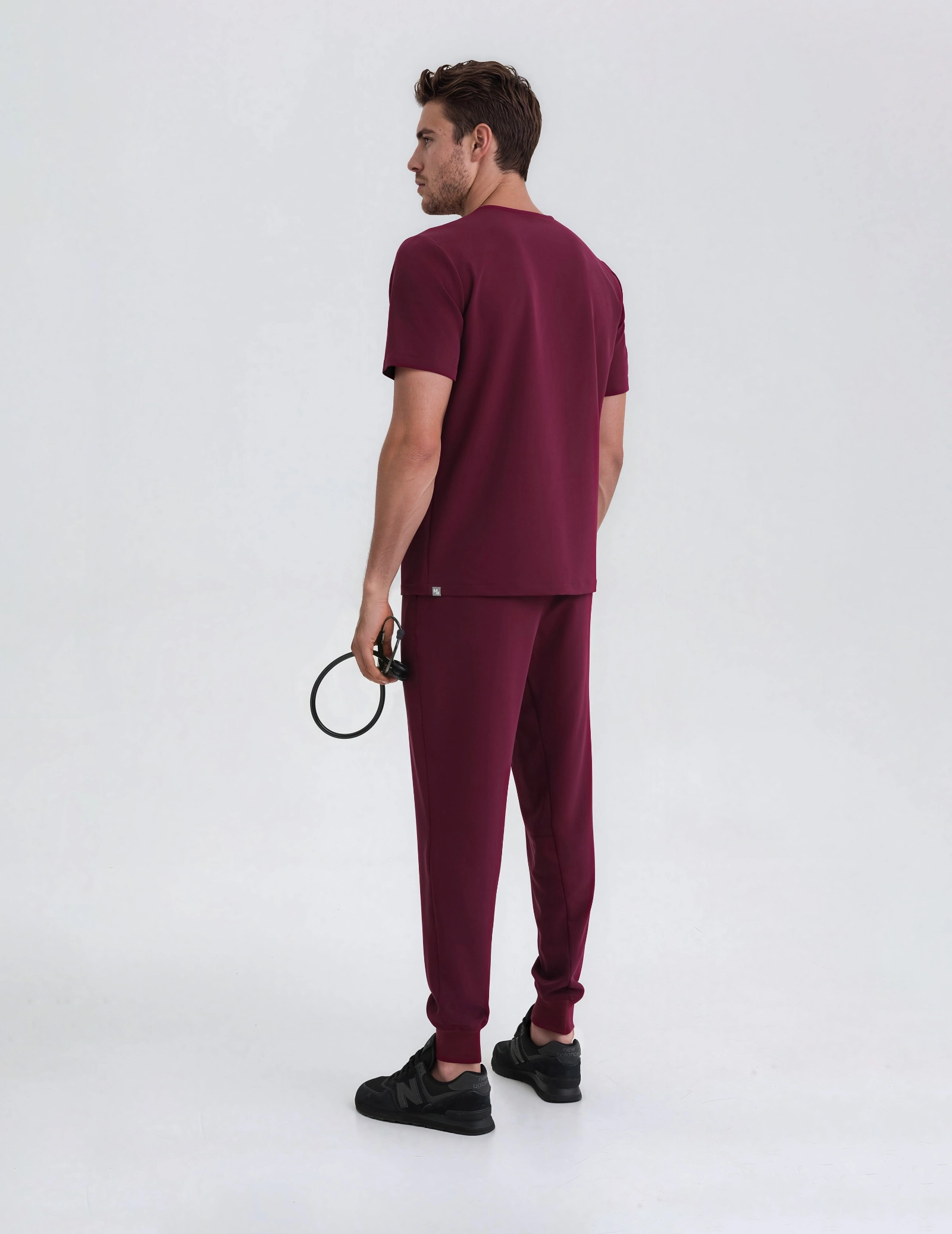 Pantaloni Medici Uomo Jogger - BURGUNDY