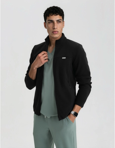Giacca in Pile Uomo COZY HEAT - BLACK