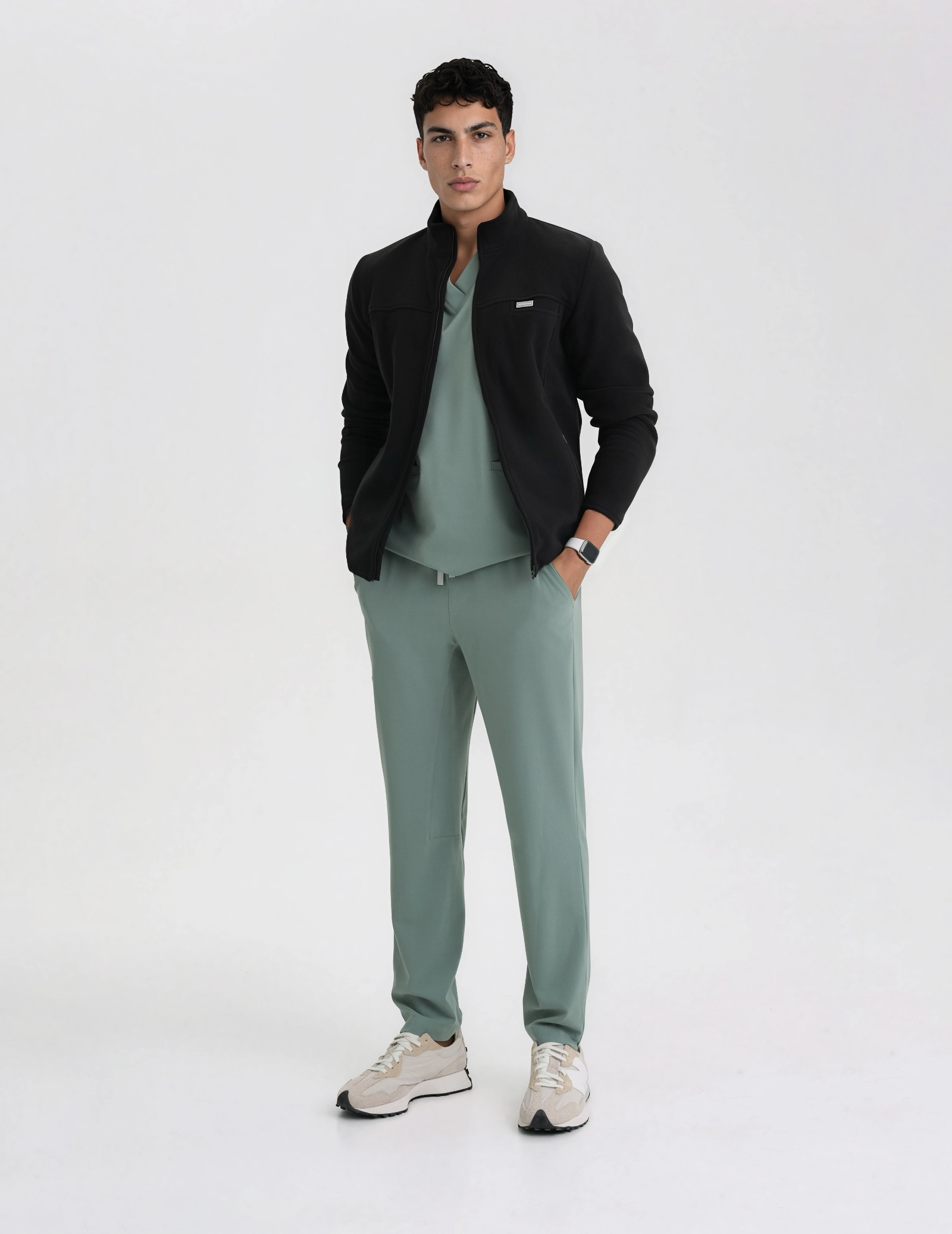 Giacca in Pile Uomo COZY HEAT - BLACK