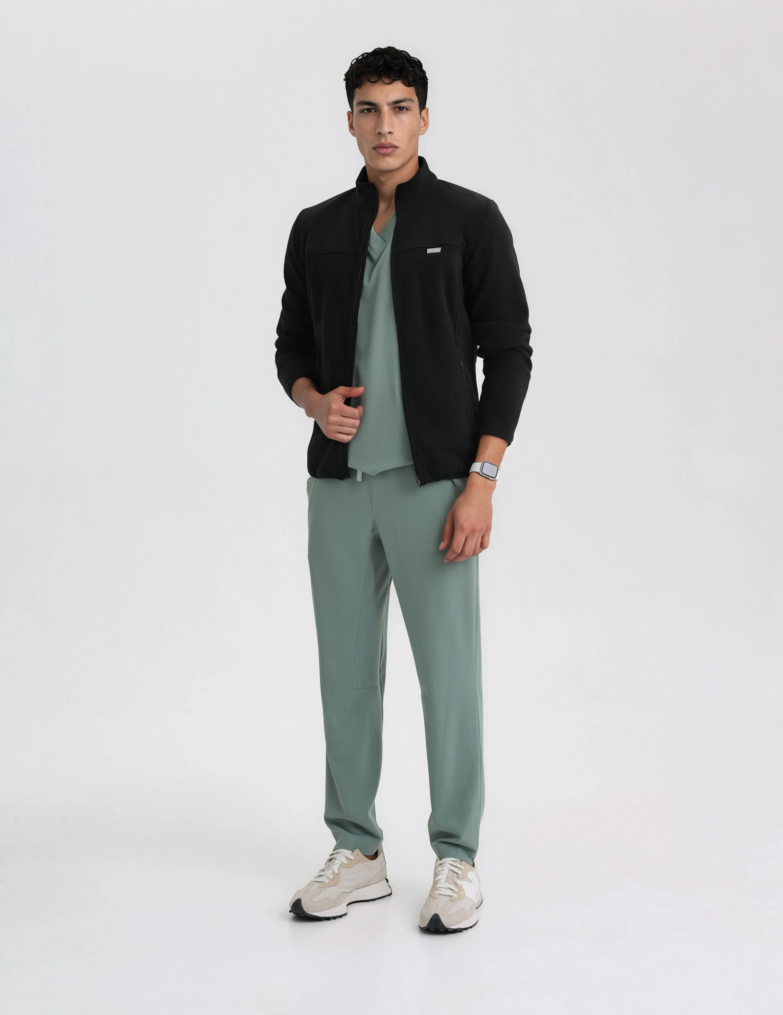 Giacca in Pile Uomo COZY HEAT - BLACK