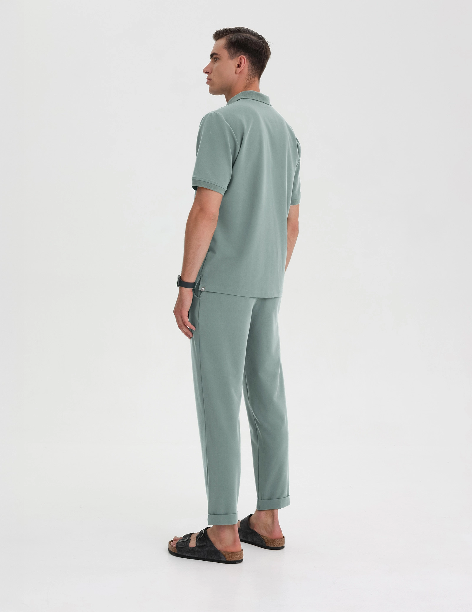 Casacca Medica Polo Uomo - DUSTY GREEN
