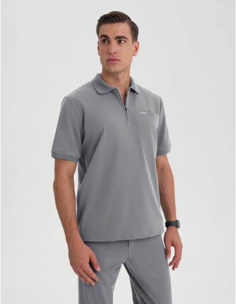 Casacca Medica Polo Uomo - SHARK GRAY
