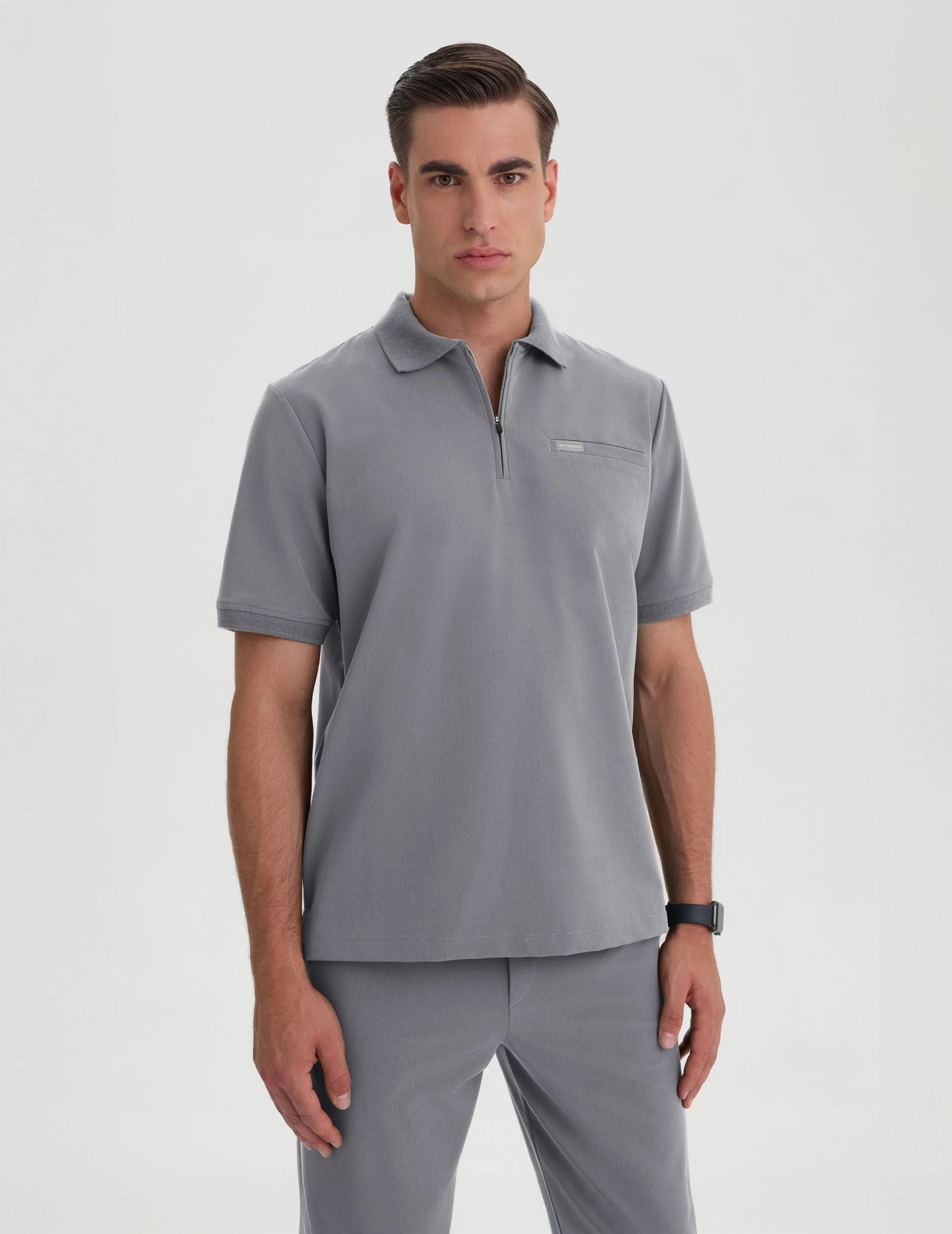 Casacca Medica Polo Uomo - SHARK GRAY