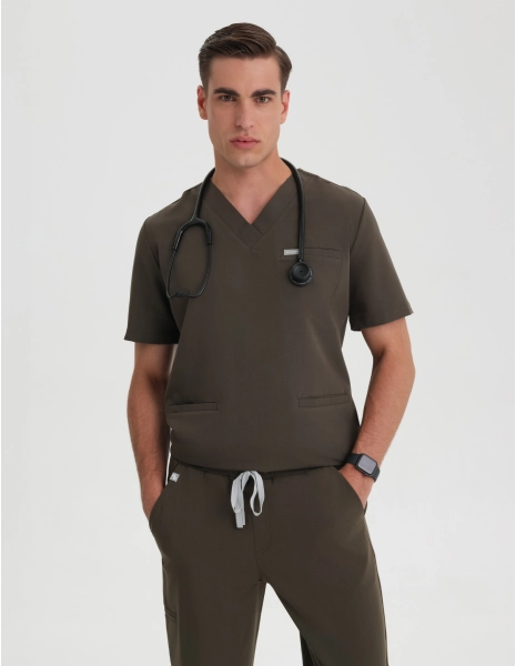 Casacca Medica Uomo Birbal - OLIVE NIGHT