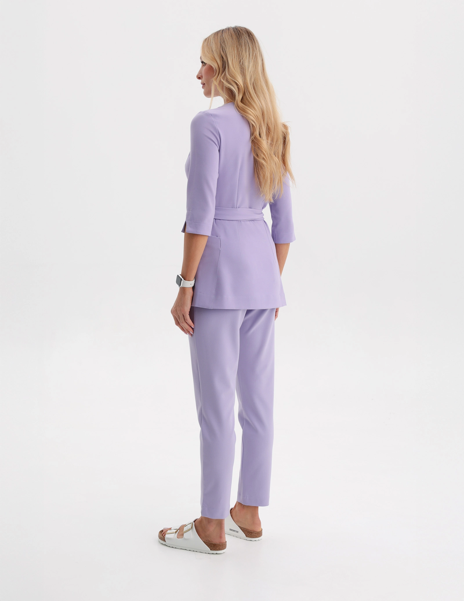 Casacca Medica con Lacci Rosalie - PURPLE HEATHER