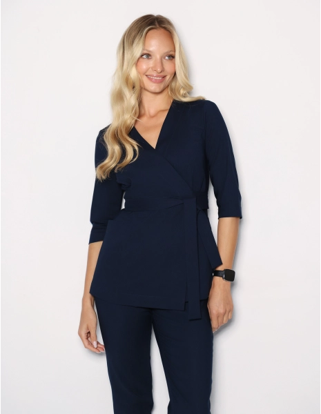 Casacca medica con laccio Rosalie - NAVY