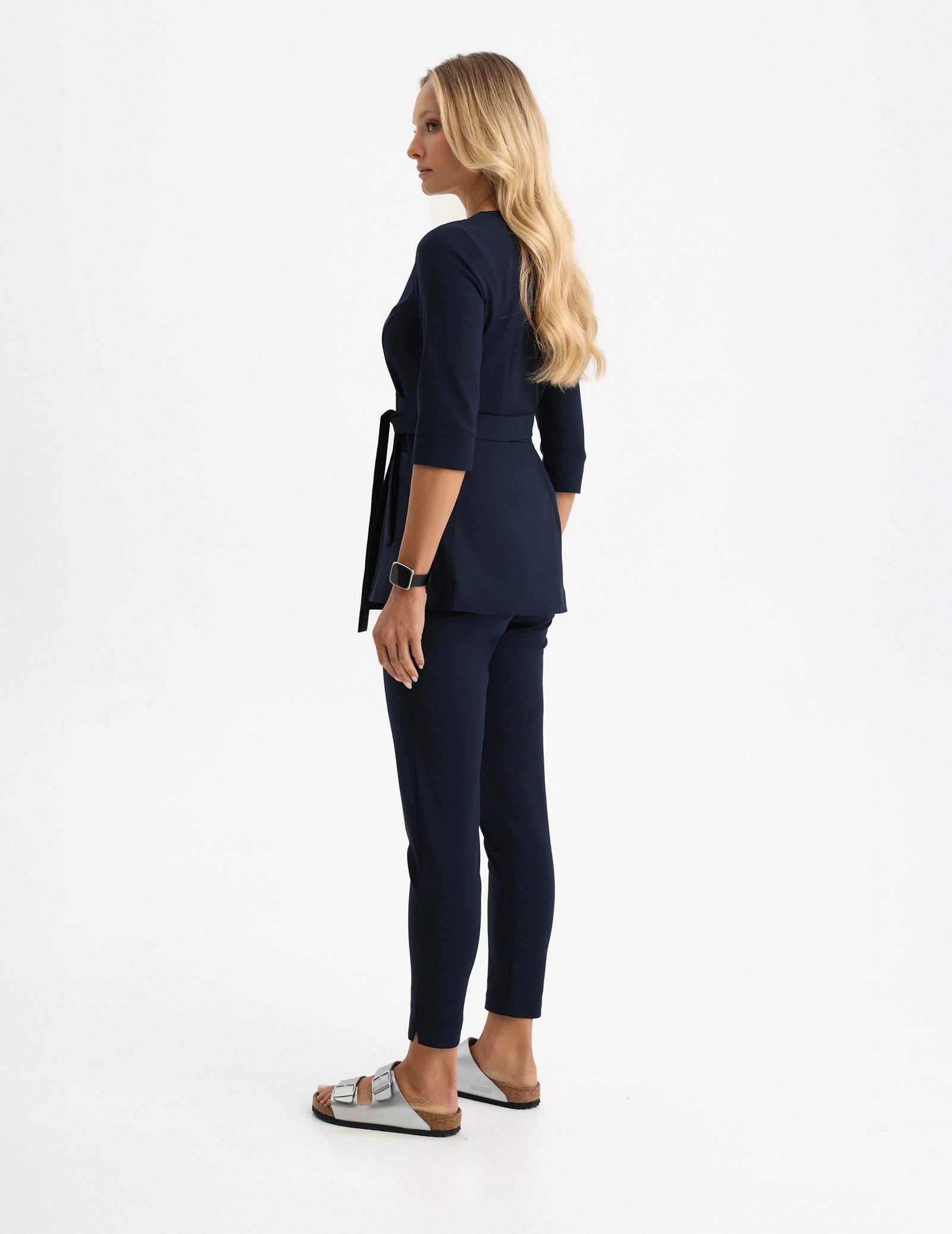 Casacca medica con laccio Rosalie - NAVY