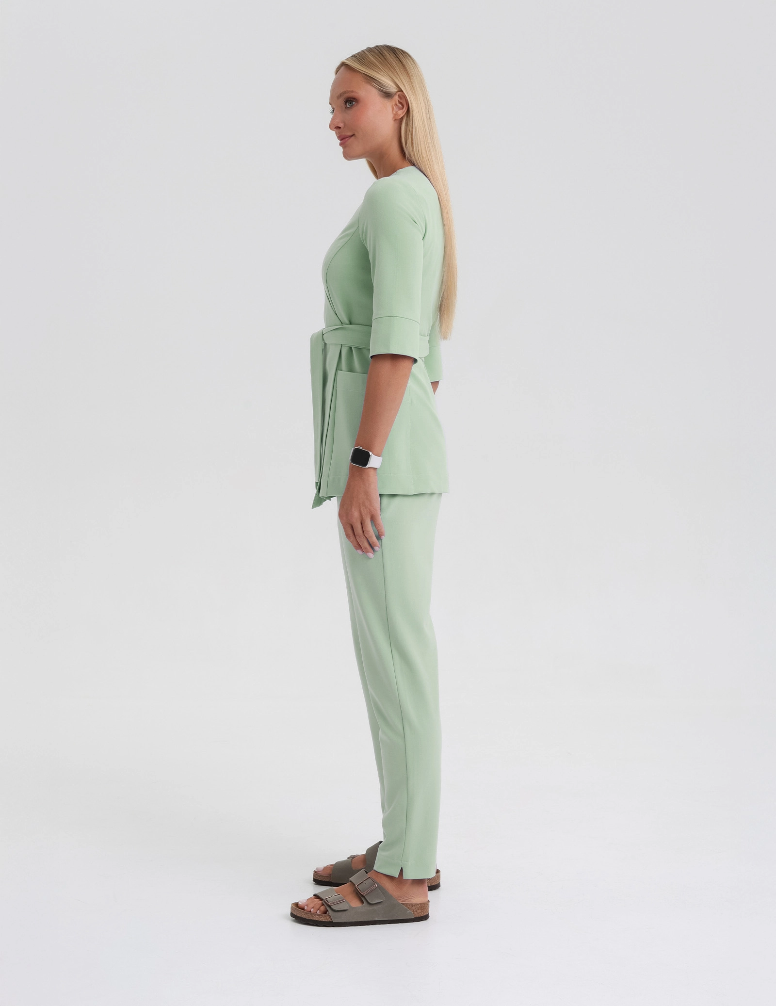 Casacca Medica con Lacci Rosalie - MATCHA LATTE