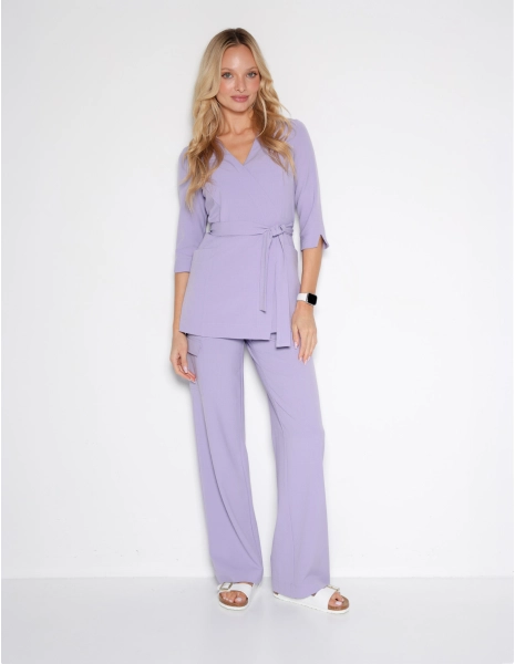 Pantaloni Medici Donna Yoga - PURPLE HEATHER