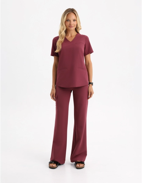 Pantaloni Medici Donna Yoga - MULLED WINE