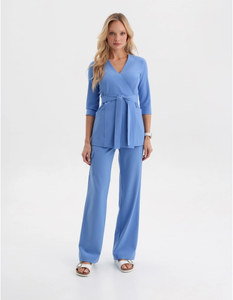 Pantaloni Medici Donna Yoga - MARINA BLUE