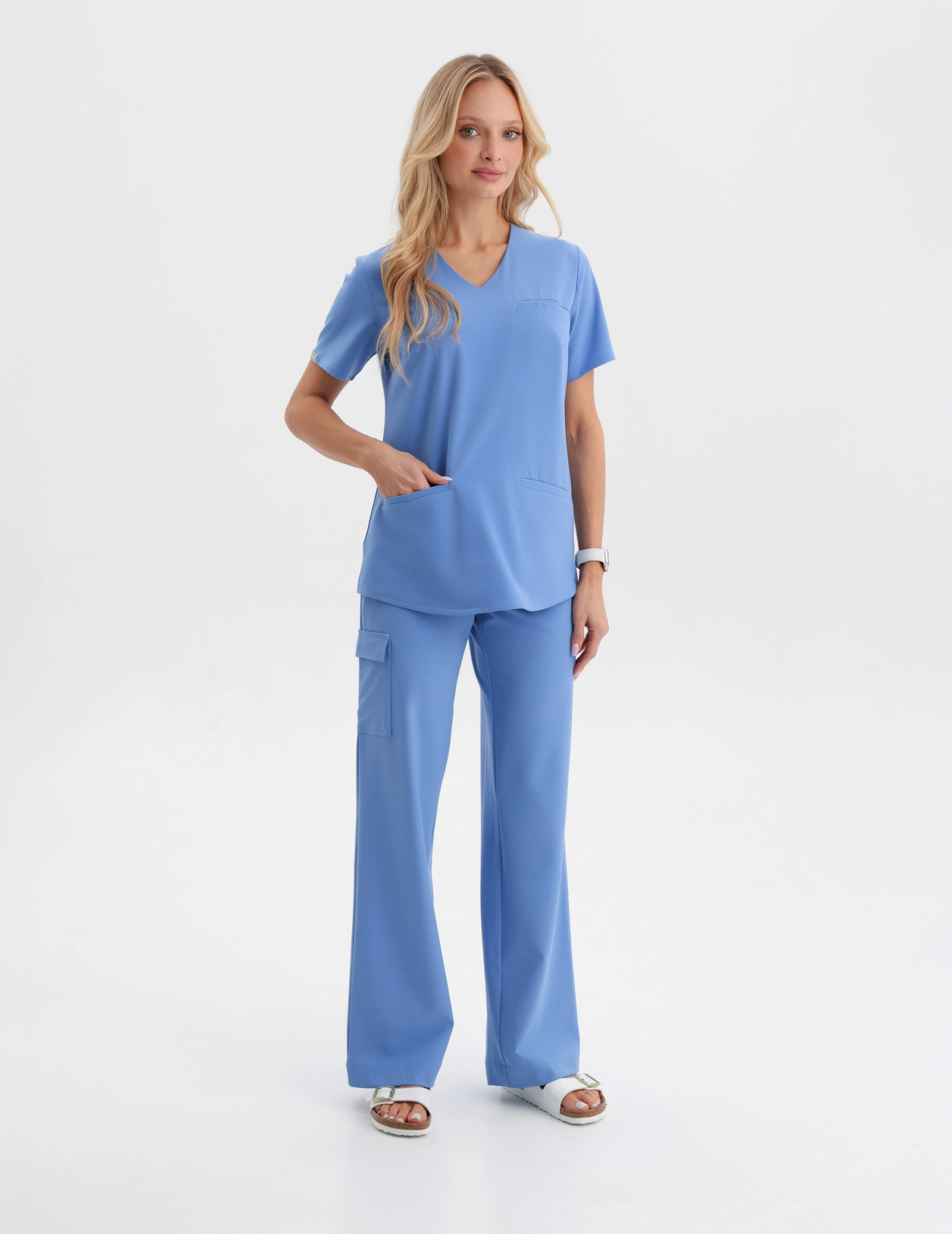 Pantaloni Medici Donna Yoga - MARINA BLUE