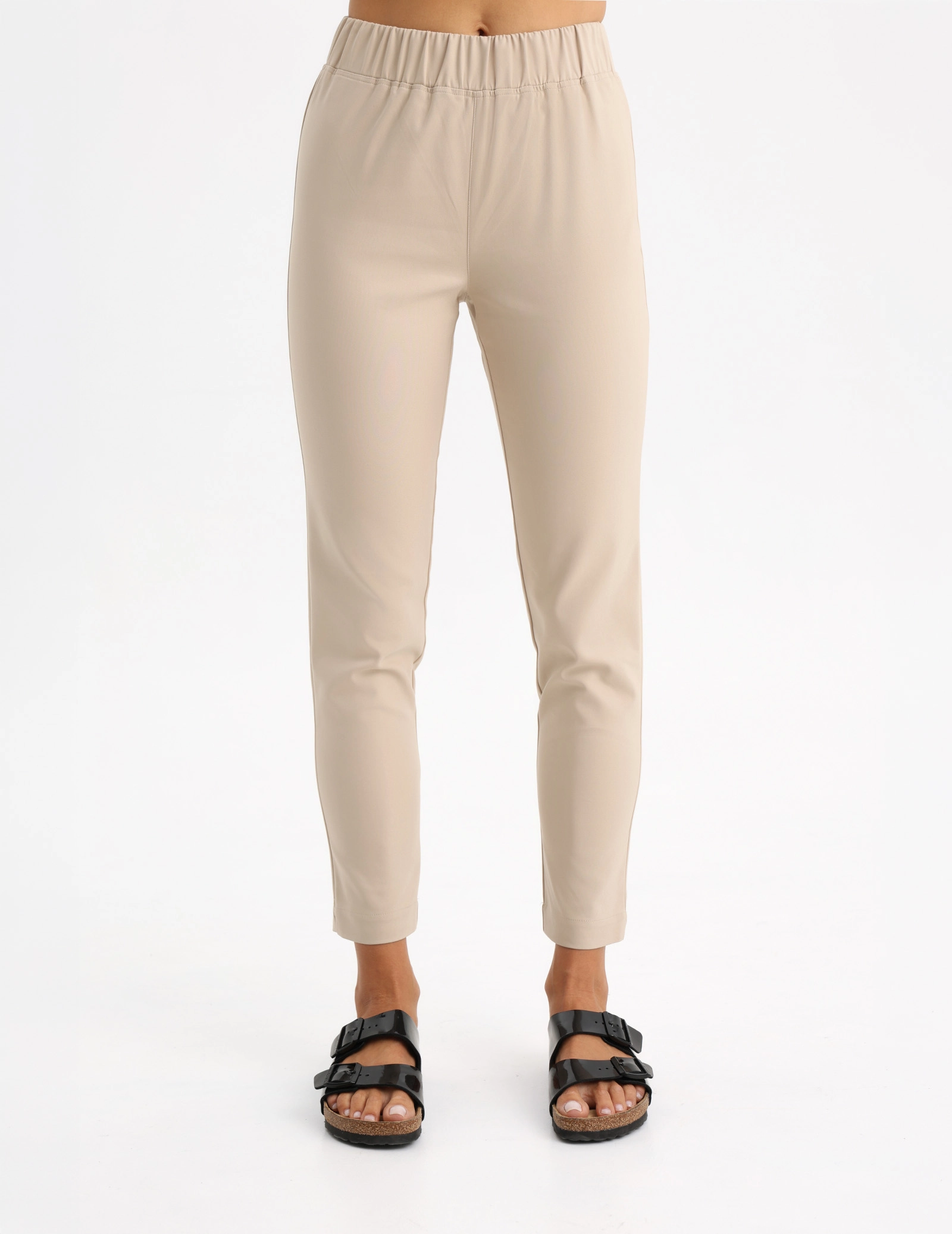 Pantaloni Medici Donna Slim Fit – NUDE
