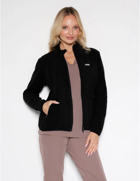 Giacca in Pile Donna COZY HEAT  - BLACK