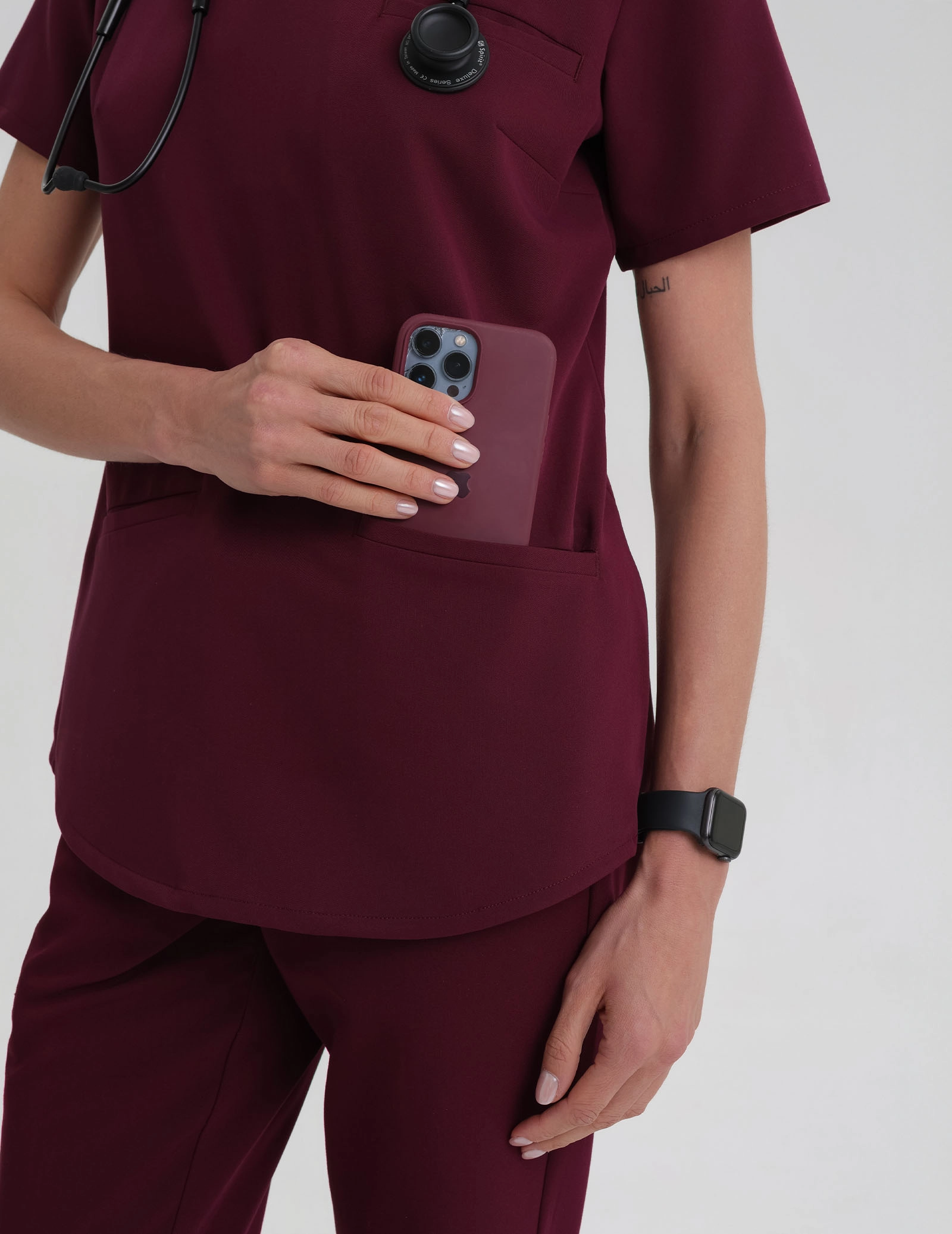 Casacca Medica Grace - BURGUNDY