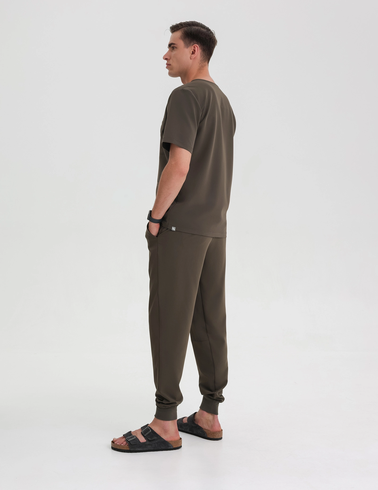 Pantaloni Medici Uomo Jogger - OLIVE NIGHT