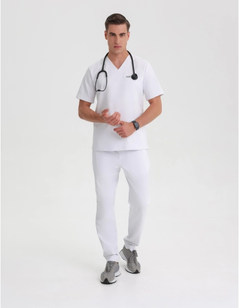 Pantaloni Medici Uomo Basic - WHITE