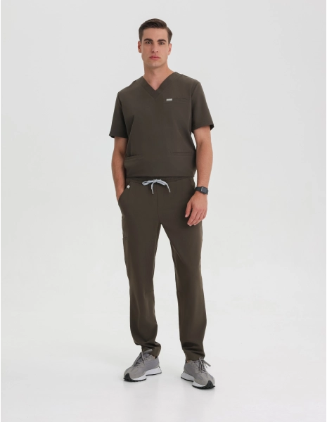 Pantaloni Medici Uomo Basic - OLIVE NIGHT