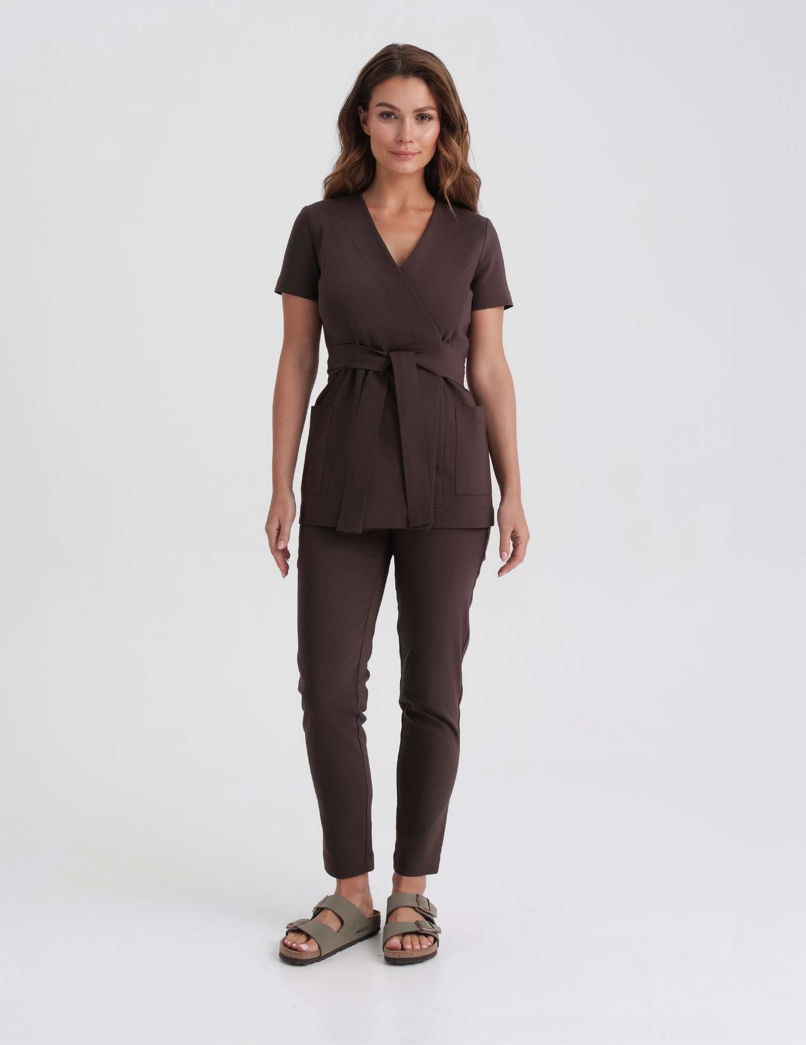 Pantaloni Medici Donna Slim Fit - ESPRESSO