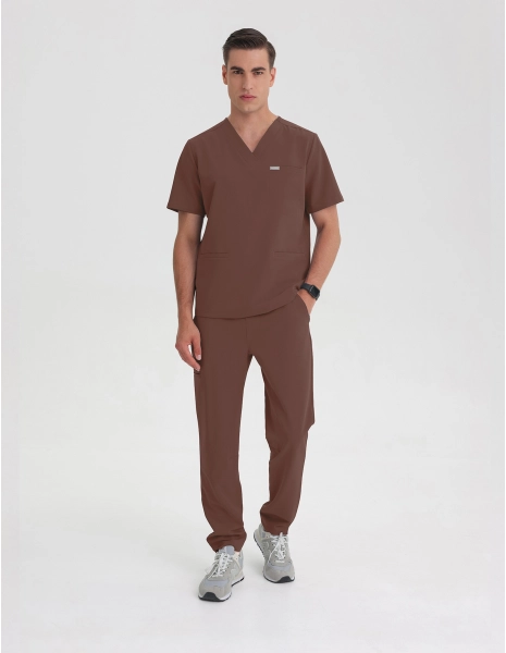 Pantaloni Medici Uomo Basic - MILKY BROWN