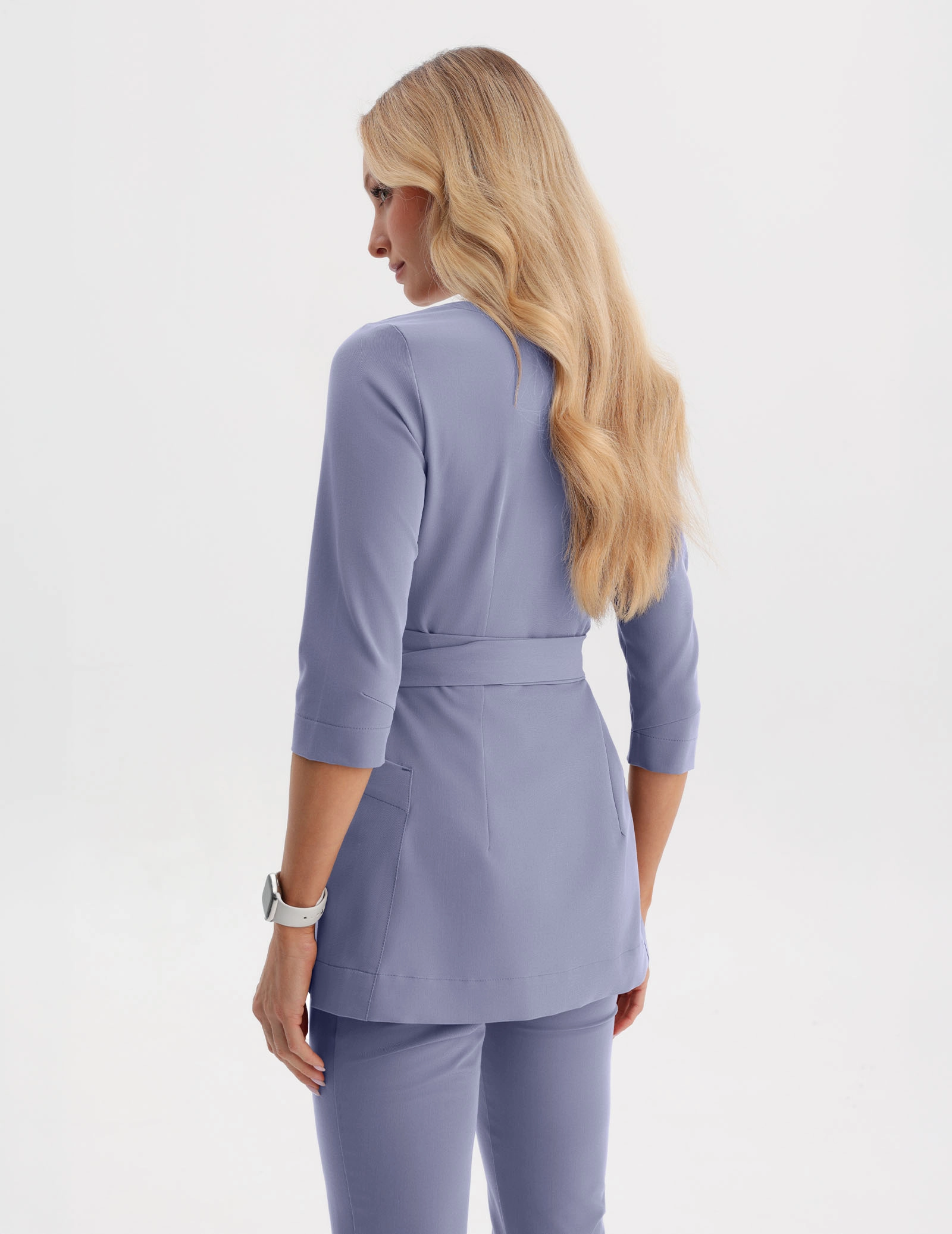 Casacca Medica con Lacci Rosalie - MILKY LAVENDER