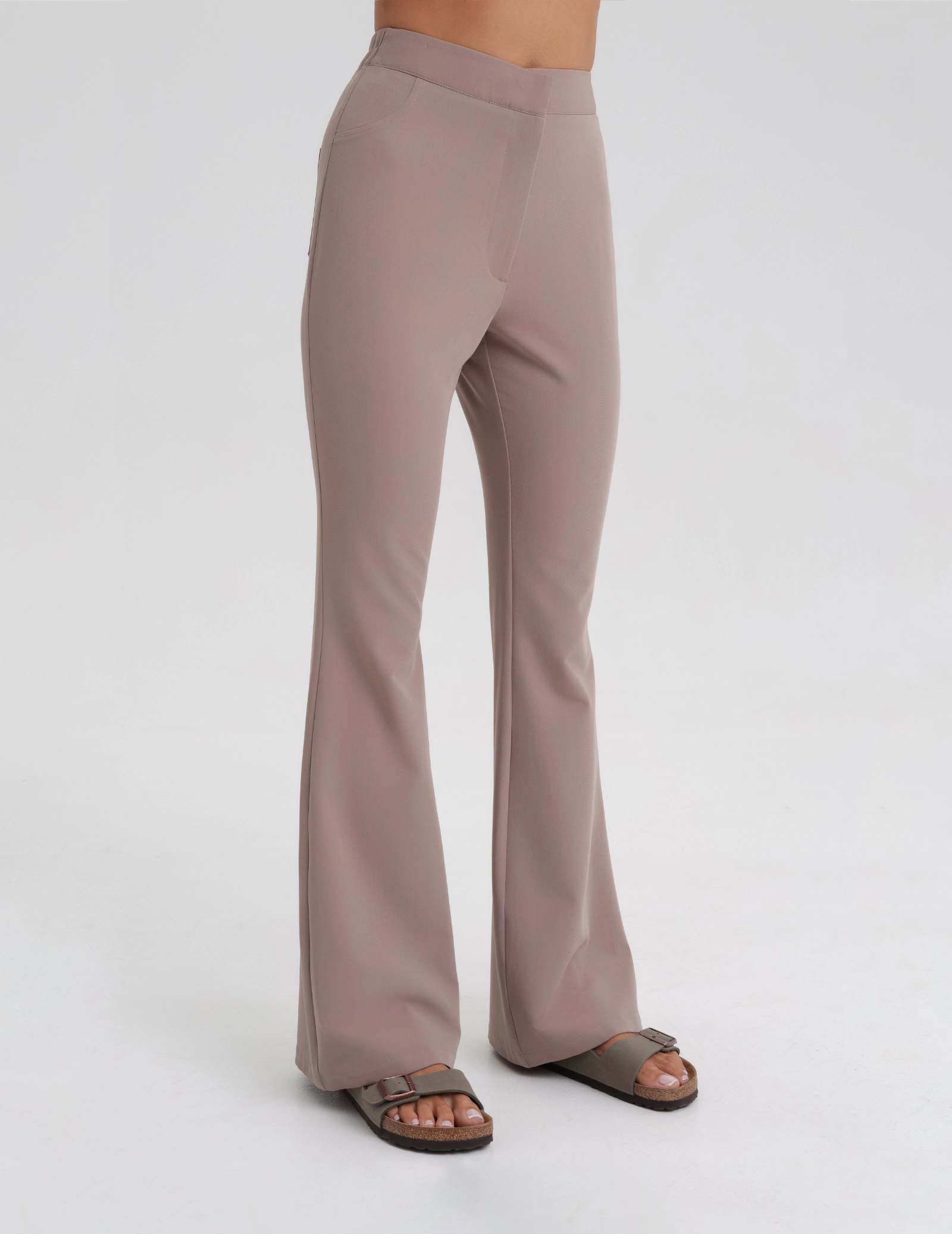 Pantaloni Medici Donna Flare - BEIGE