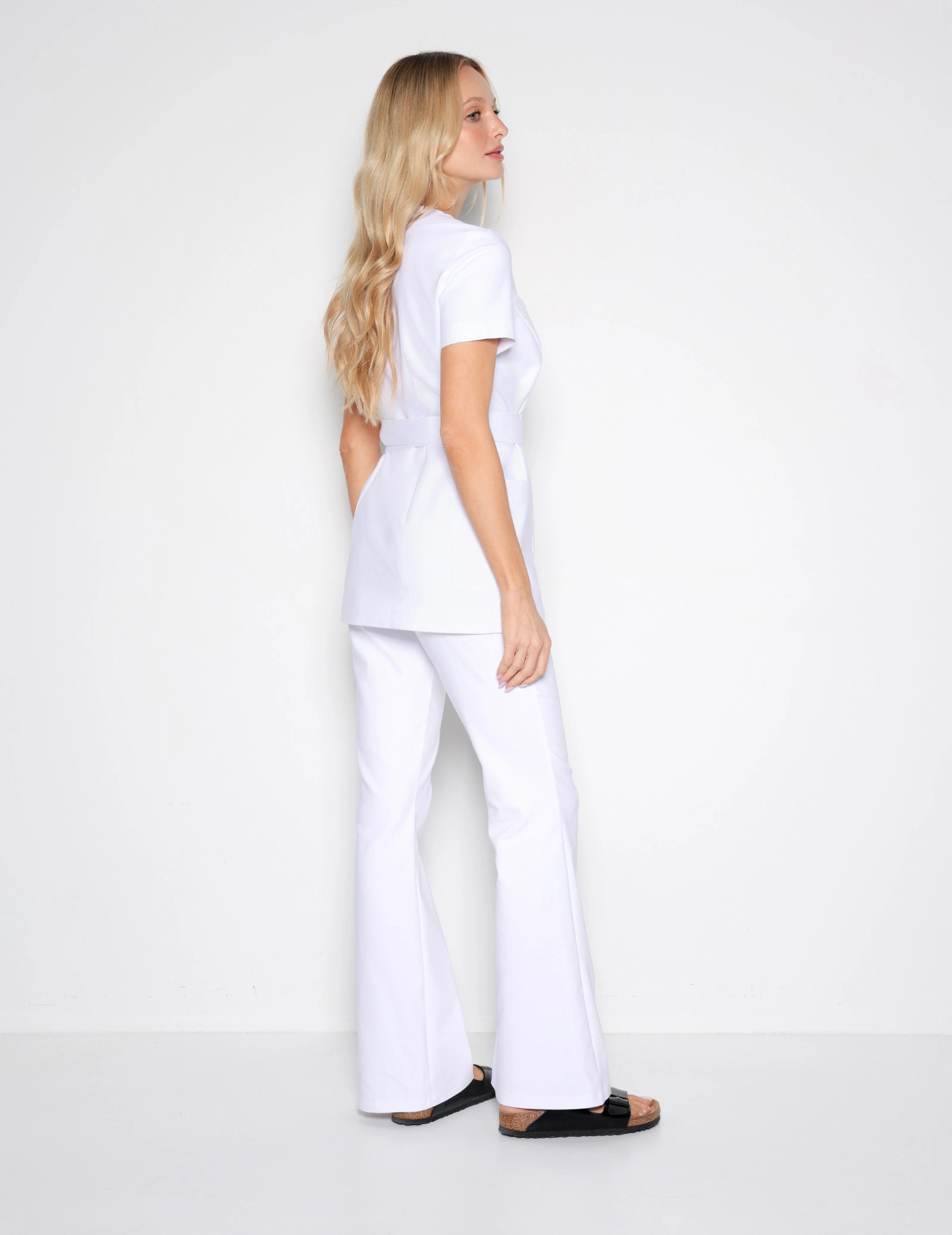 Casacca Medica con Lacci Auri - WHITE